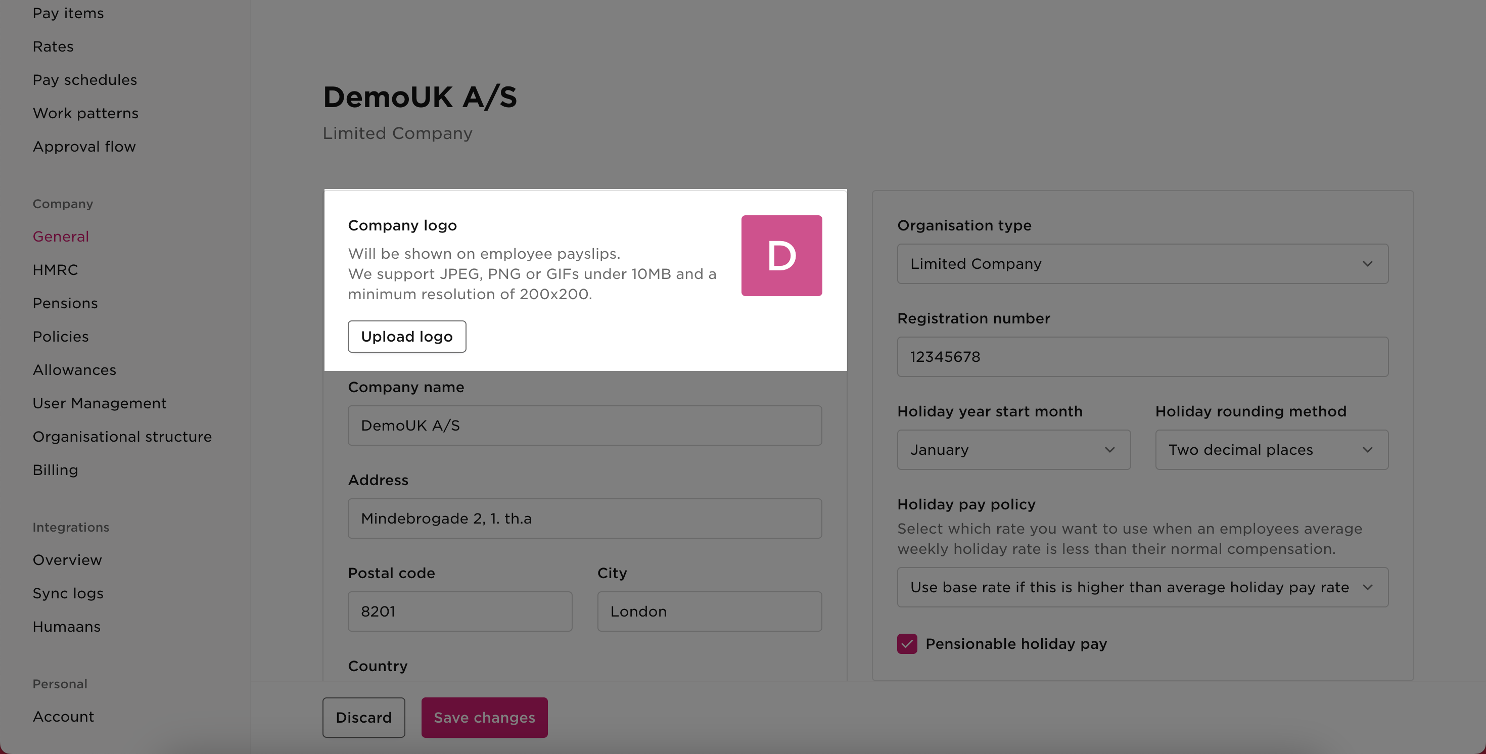 Add your company’s logo to payslips – UK Payroll