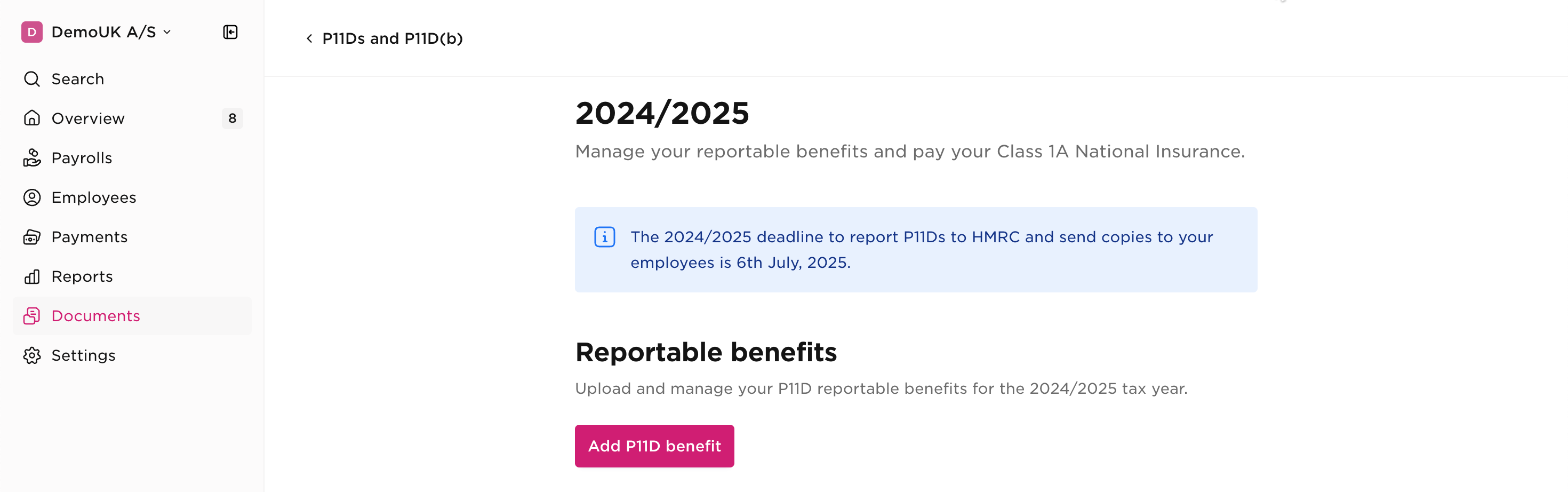 Submit Your P11D/P11D(b) – UK Payroll