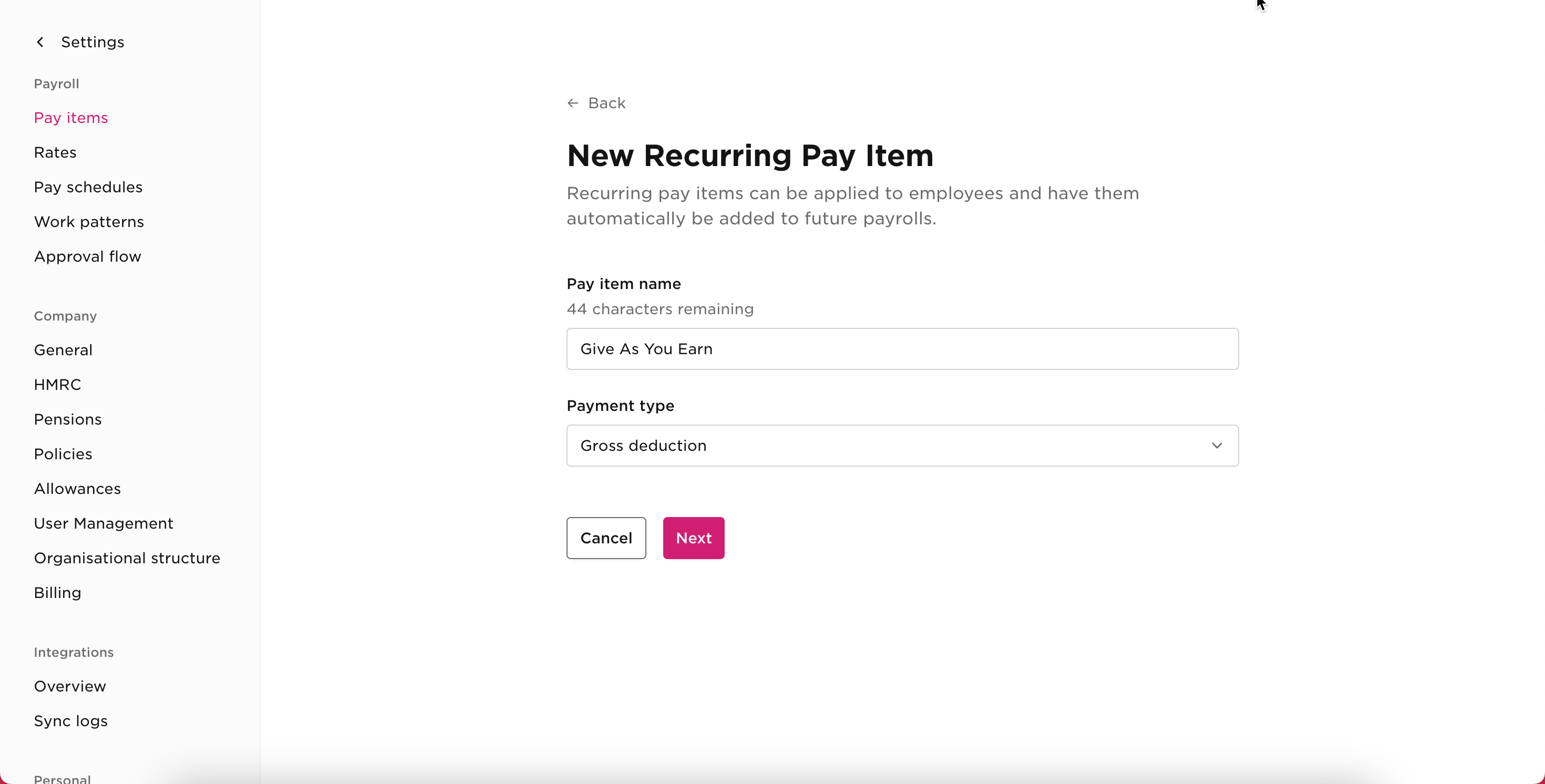 Set up give as you earn uk payroll